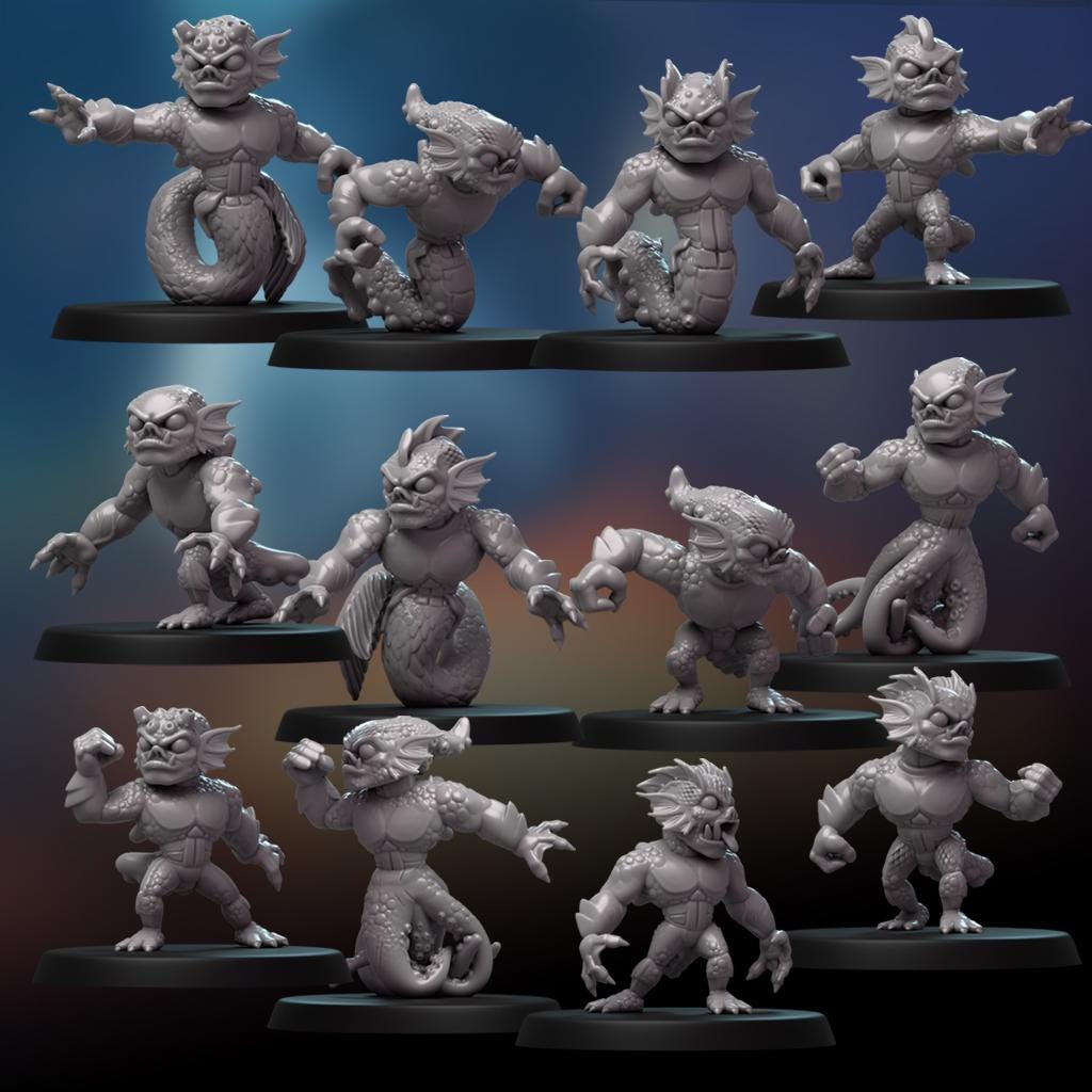 Ry'Lah Renegades | Chaos Team | 15 Models | Fantasy Football | Dice Heads | Call of Cthulhu themed team