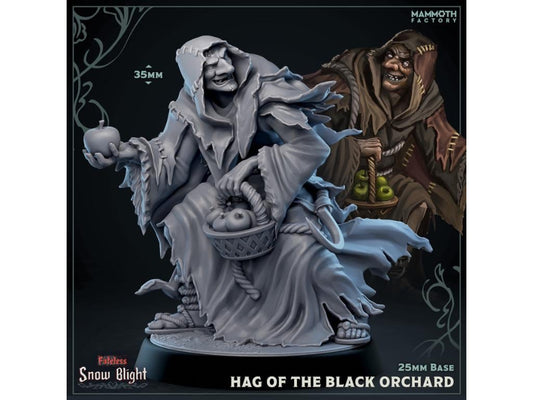 Hag of the Black Orchard | 25mm Base | Dungeons and Dragons | 8k Resin Quality | Fateless | Snow Blight | Mammoth Factory