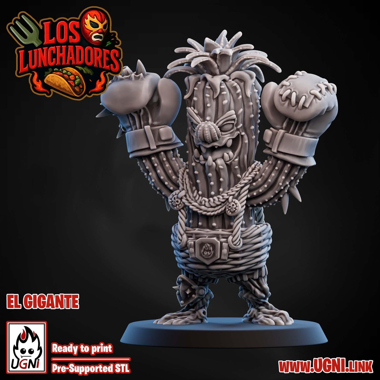 Los Lunchadores | Halfling Team | Stunty | Fantasy Football | Bases Included | 3D Printed Miniatures | 12K Quality | Ugni Miniatures
