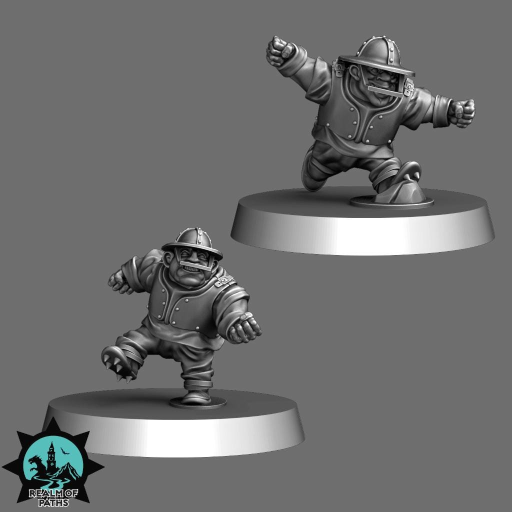 The Grail Guardians | Noble Team | Human Team | Fantasy Football | Realm of Paths | Dungeons and Dragons | Resin Printed Miniature