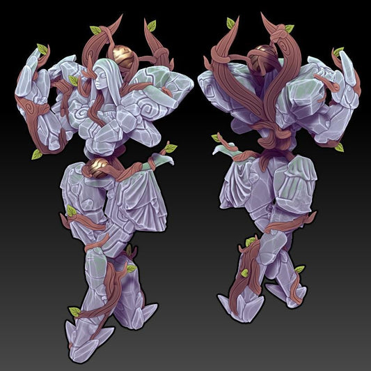 Garden Golem | Medium | 32mm | Twin Goddess Miniatures | Golem mancers