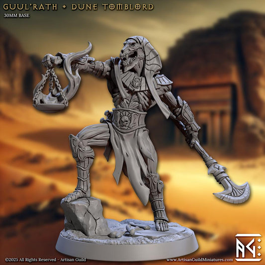 Guul Rath | Dune Tomblord | 30mm Base | Medium | 32mm | Artisan Guild | Tombkeepers | Miniature | 3D Printed | 8K Quality