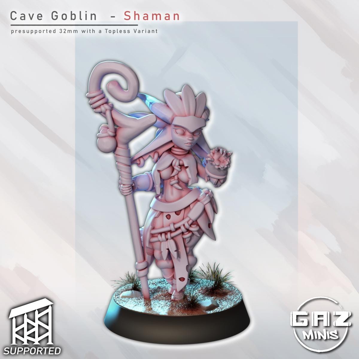 Cave Tribe | NSFW Option | Medium | 32mm | Gaz Minis | Dungeons and Dragons | TTRPG | Miniature