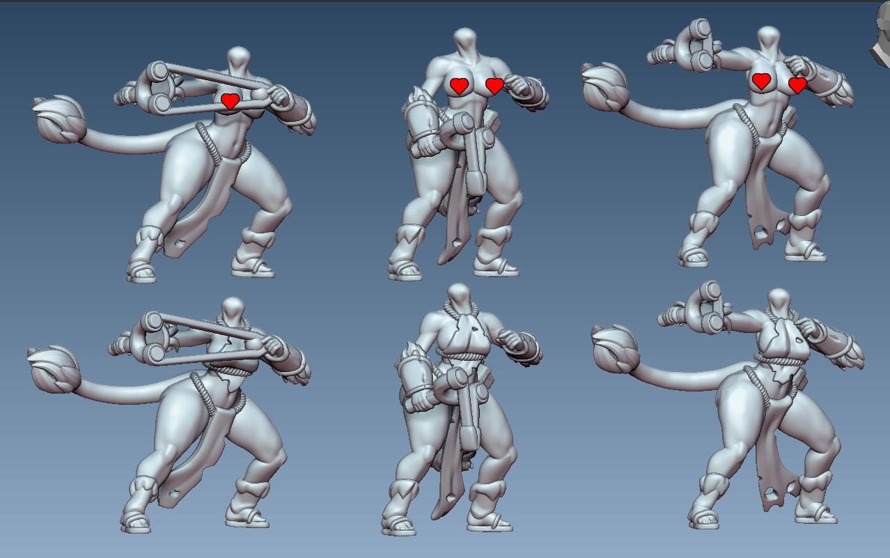 Cave Tribe | NSFW Option | Medium | 32mm | Gaz Minis | Dungeons and Dragons | TTRPG | Miniature