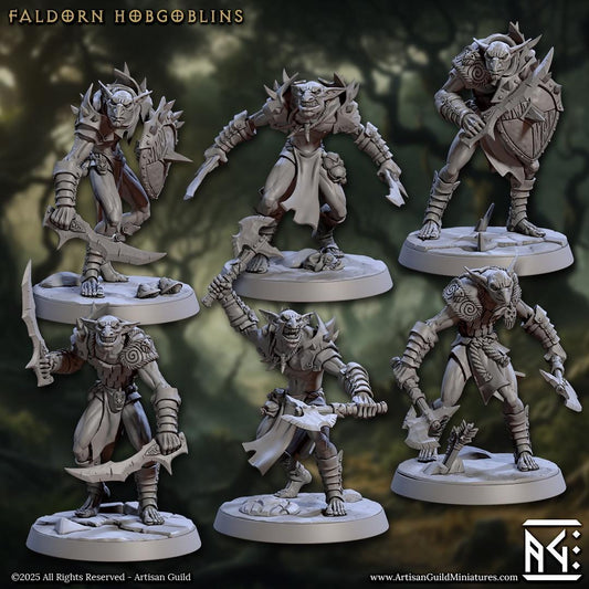 Faldorn Hobgoblins | 12 Variants | 32mm Scale | Medium | Faldorn Hobgoblins | Artisan Guild | TTRPG | Dungeons and Dragons