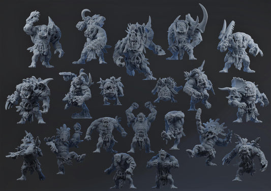 Kretacious Krumpaz | Wild Orc Team | Fantasy Football | Brutefun Miniatures | 3D Printed Resin Miniature | 8K Quality