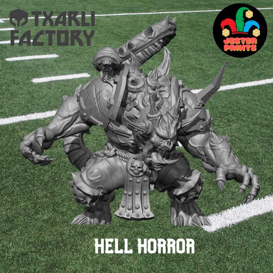 Hell Horror | Bloody Abomination | Star Player | Fantasy Football | Txarli Factory | 3D Printed Miniature | 8K Quality Resin | Base Included