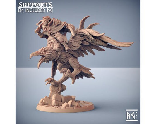 Shadowclaws the Dire Raven | 32mm Scale | Large | Thieves Guild | Artisan Guild