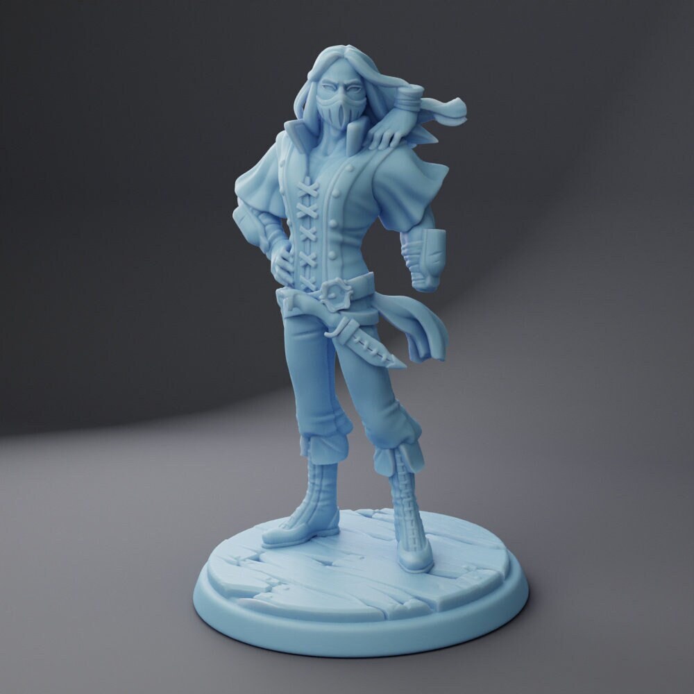 Grimzod | Space Pirate | Medium | DND | Twin Goddess Miniatures