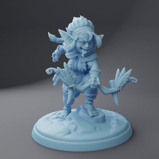 Stick | Goblin Ranger | Medium | Goblin Month | Twin Goddess Miniatures | Dungeons and Dragons | TTRPG | Pathfinder | Greenskin