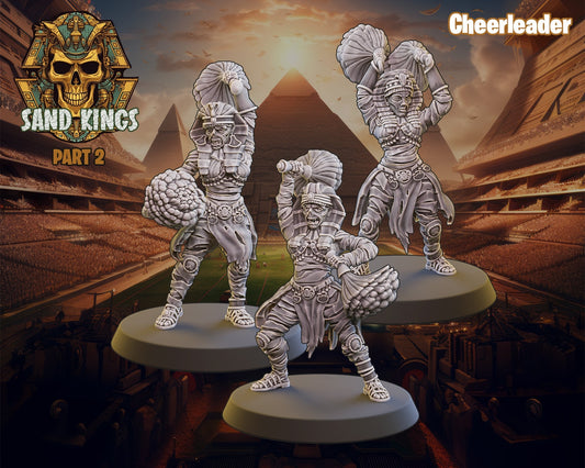 Undead Cheerleaders | 3 Models | Egyptian Pharoah | Fantasy Football | Ugni