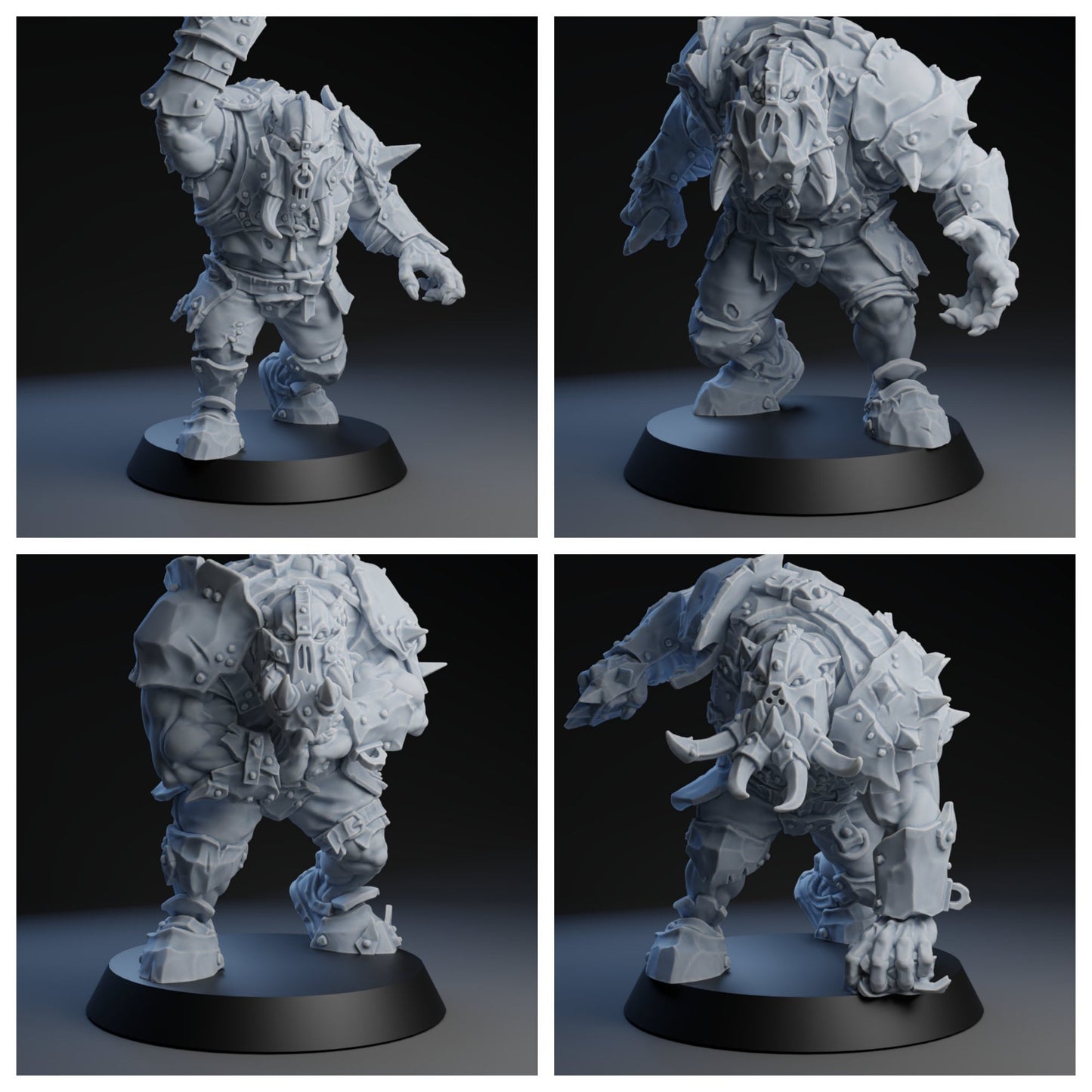 Scrap Orcs Team | Pig Iron Pummelers | Fantasy Football | Brutefun Miniatures | TTRPG | Dungeons and Dragons