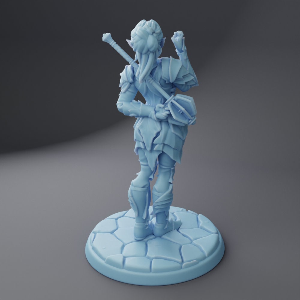 Mindy the Drow Paladin | 32mm | Medium | Dungeons and Dragons | TTRPG | Twin Goddess Miniatures