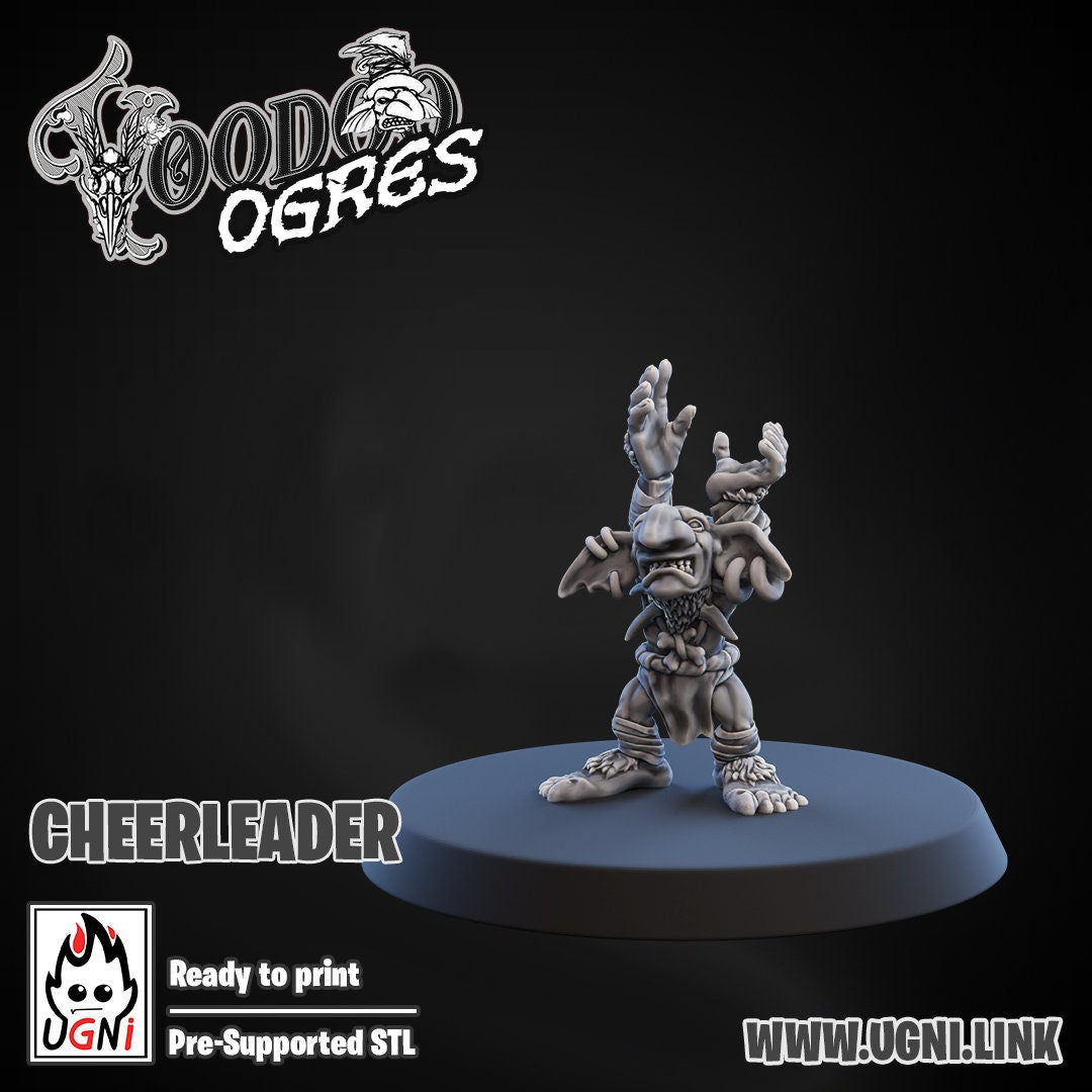 Ogre Woodoo Support Staff | Fantasy Football | Ugni Miniatures