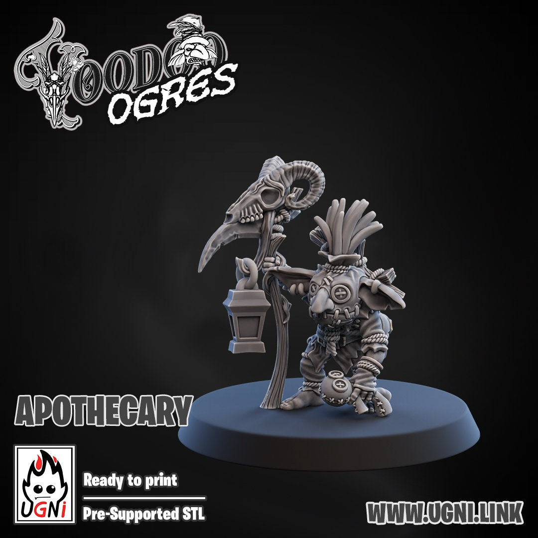 Ogre Woodoo Support Staff | Fantasy Football | Ugni Miniatures