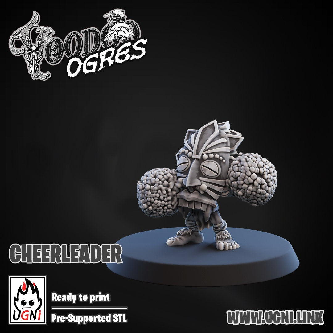 Ogre Woodoo Support Staff | Fantasy Football | Ugni Miniatures