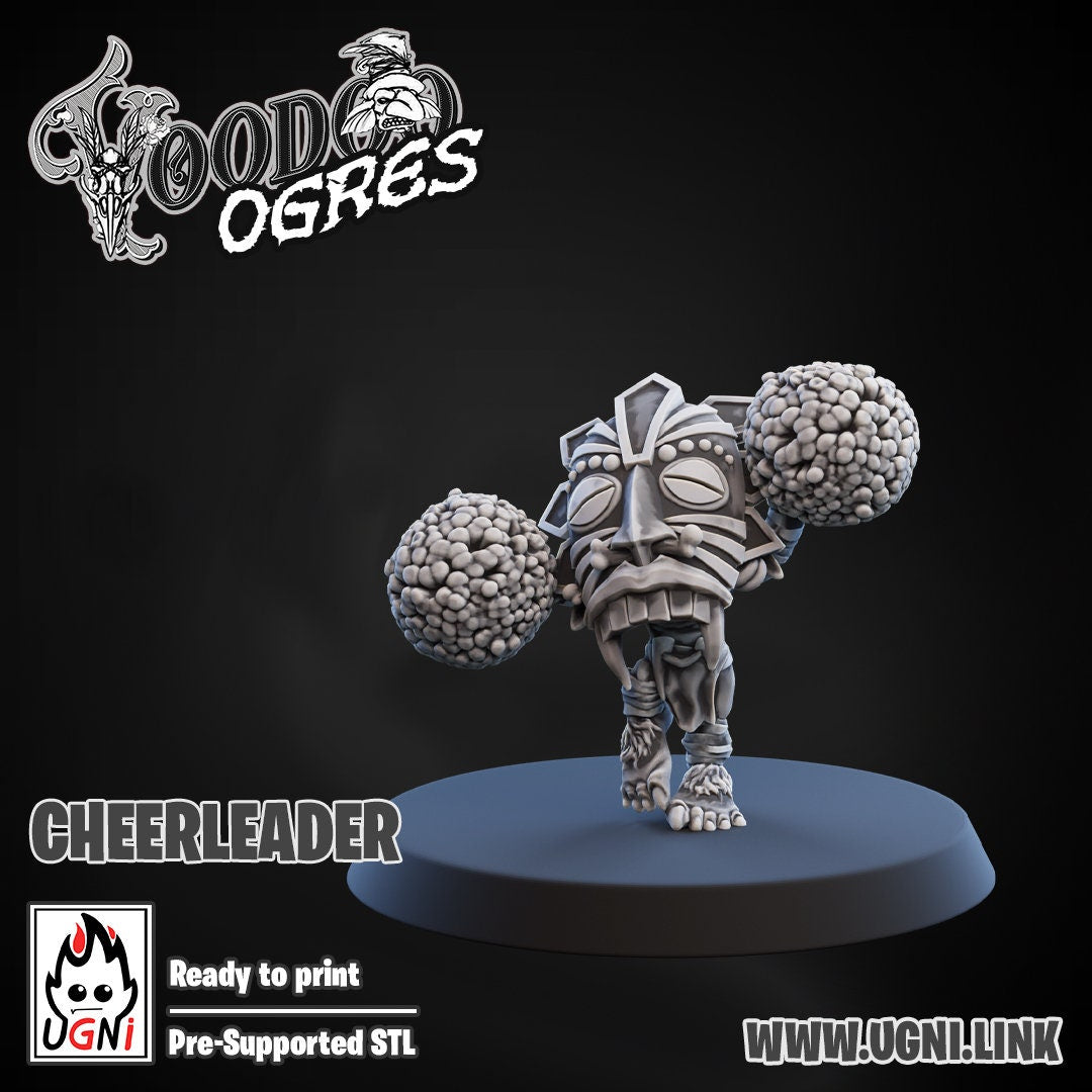 Ogre Woodoo Support Staff | Fantasy Football | Ugni Miniatures