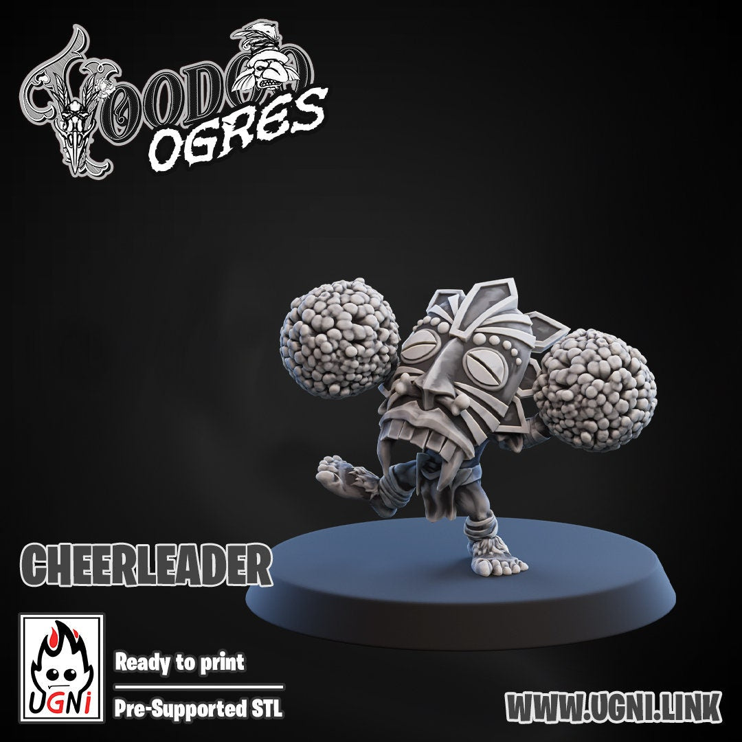 Ogre Woodoo Support Staff | Fantasy Football | Ugni Miniatures