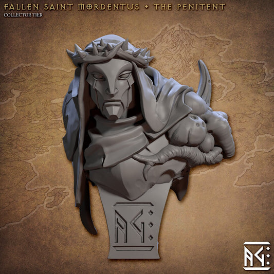 Fallen Saint Mordentus Bust | Chaos | Plague Servant | Cultist | Flaggelant | Artisan Guild | TTRPG | Dungeons and Dragons | Pathfinder