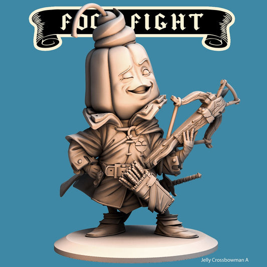 Jelly Crossbowman | Food Fight | 32mm or 75mm Scale | Dungeons and Dragons | Suitable for Children Games