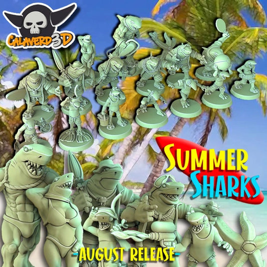 Summer Sharks | Lizardman Team | Fantasy Football | Calaverd