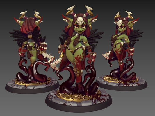 Magglubiyette | 32mm and 75mm | Medium | Goblin Goddess | Dungeons and Dragons | TTRPG | Twin Goddess Miniatures