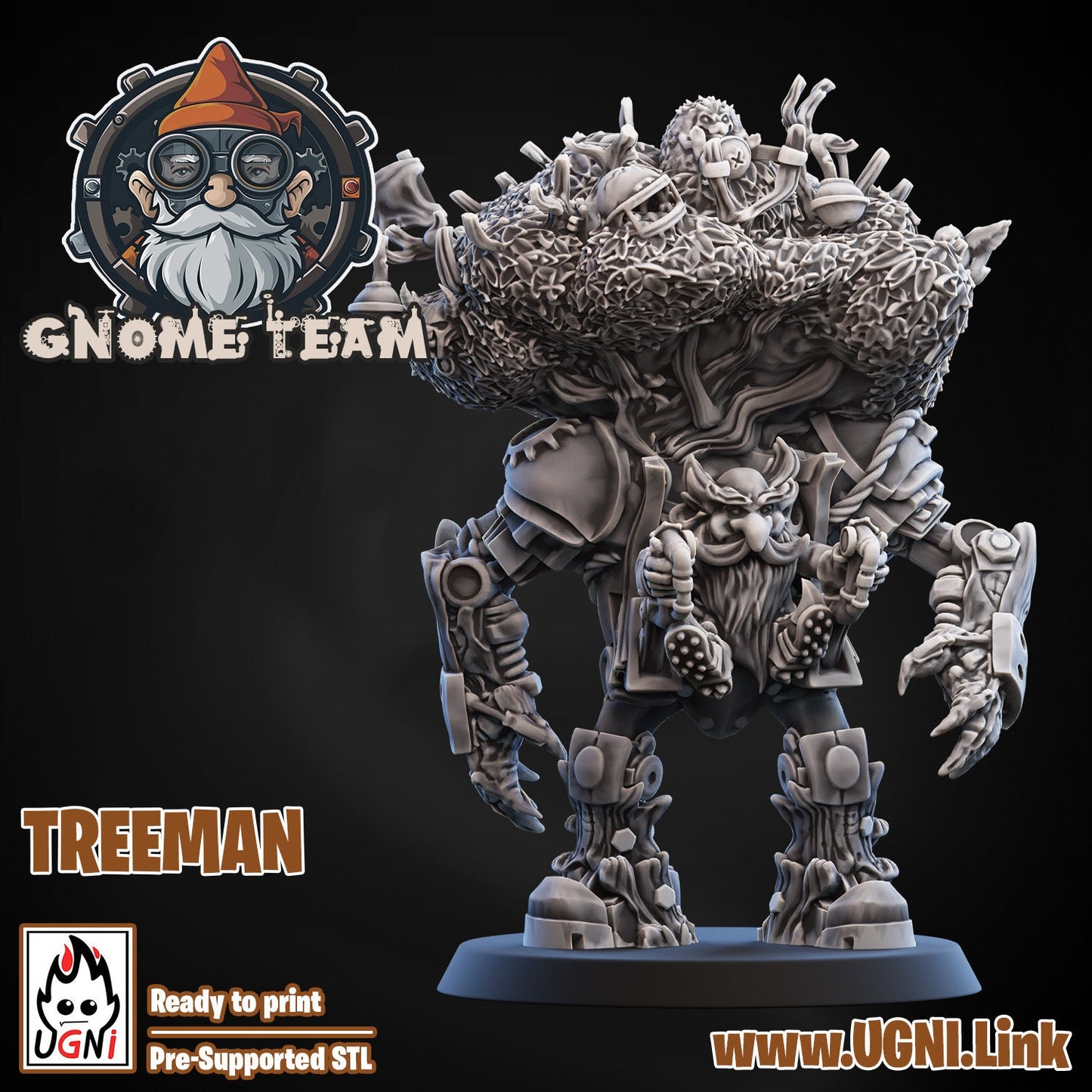 Mecha Treemen | Gnome Team | Fantasy Football | Ugni Miniatures