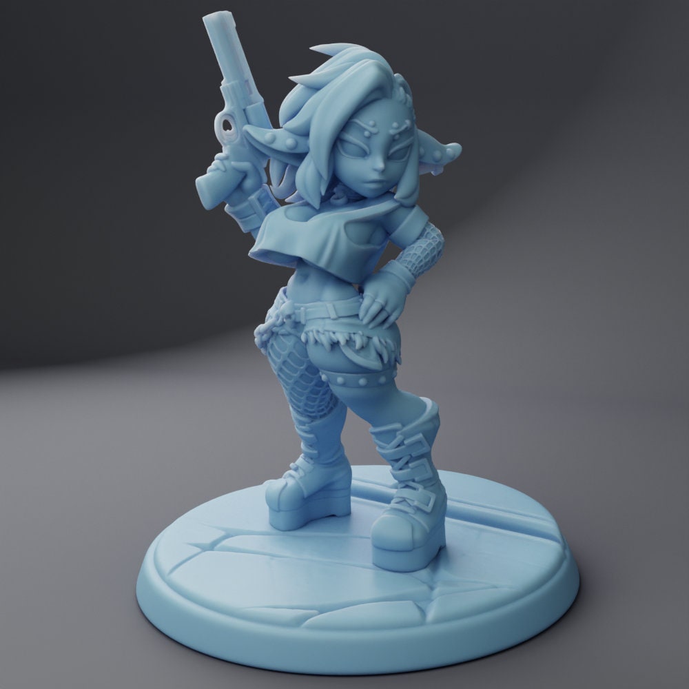 Leora | Gothblin Goblin | Medium | Dungeons and Dragons | Pathfinder | Adventurer | Twin Goddess Miniatures