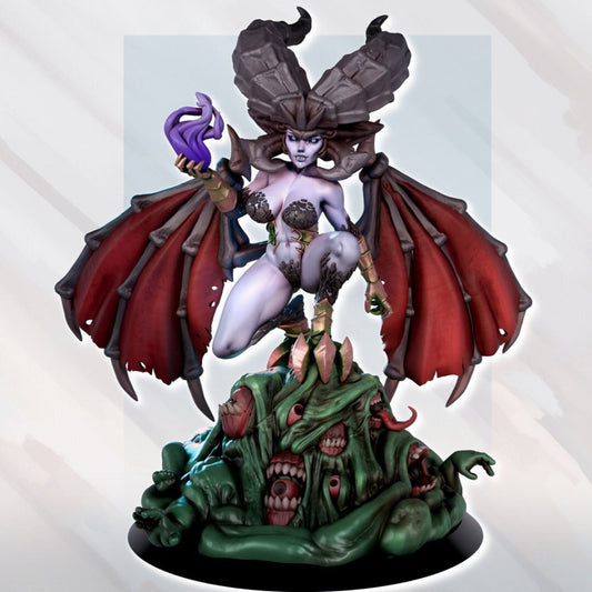 Succubus Rosalyn | NSFW Option | Medium | 32mm or 75mm Scale | Gaz Minis | Dungeons and Dragons | TTRPG | Miniature
