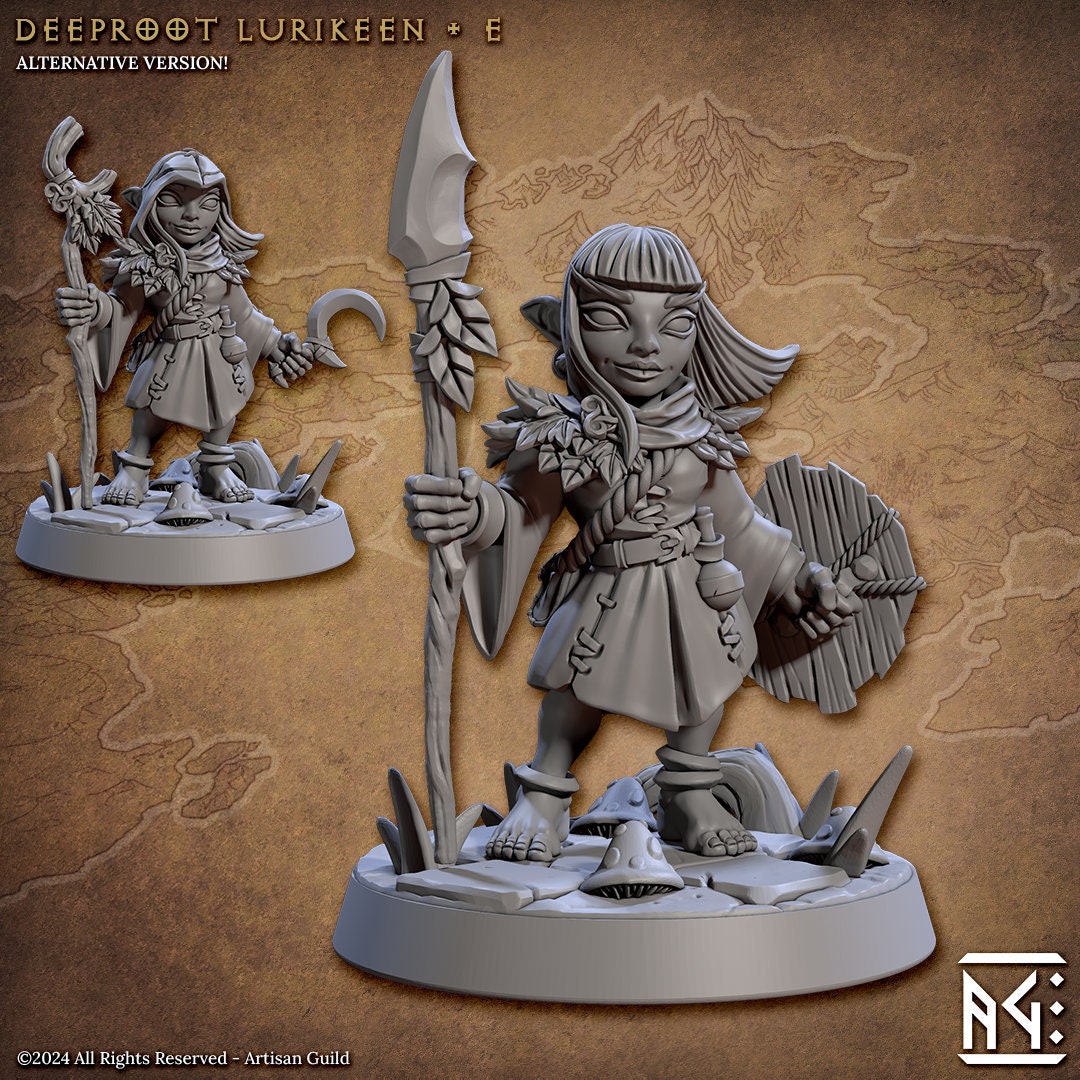 Halfling Scouts | Medium | 32mm | Artisan Guild | Deeproot Lurikeens | Elf | Gnome | Halfling | Dungeons and Dragons