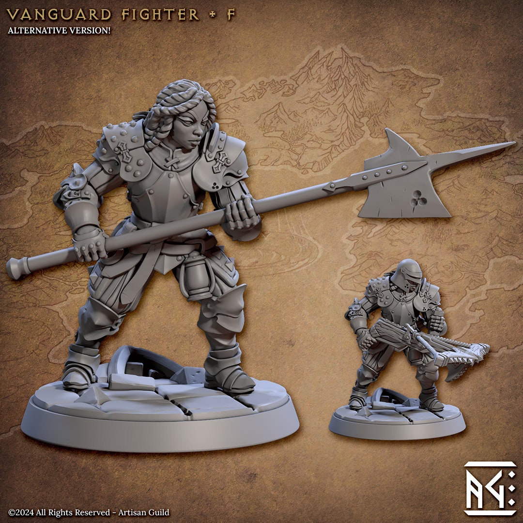 Vanguard Fighters |  Medium | 32mm | Human Knights | Paladins | Medium | 32mm | Dungeons and Dragons | Artisan Guild | Vanguard Fighters