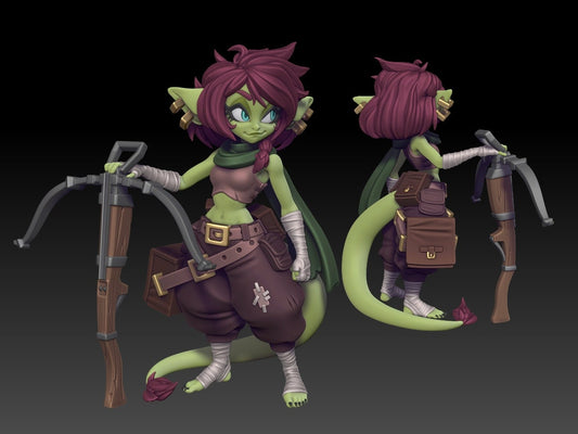 Maia the Goblin | Goblin Ranger | Medium | DND | Twin Goddess Miniatures