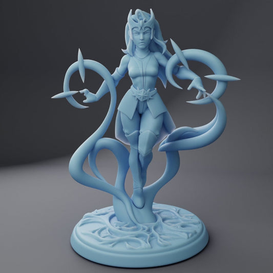 The Azure Weave | Human Warlock | Medium | DND | Twin Goddess Miniatures