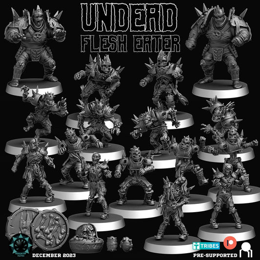 Flesh Eaters | Undead Team | 16 Models | Fantasy Football | Realm of Paths