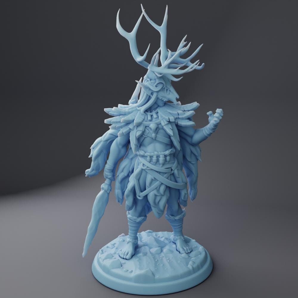 Fara-Isil | Ancient Druid | Medium | 32mm | Twin Goddess Miniatures | Dungeons and Dragons TTRPG