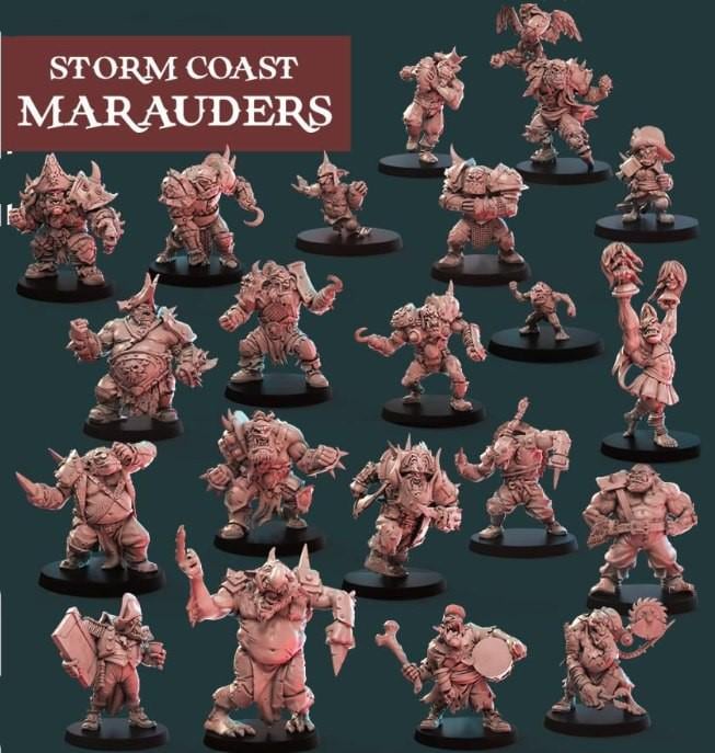 Storm Coast Marauders | Orc Team | Goblins | Troll | Fantasy Football | Big Child Creatives