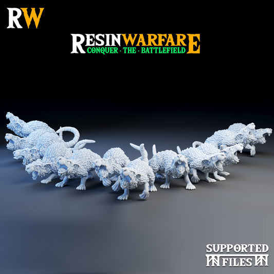 Giant Rodents x 12 || Unchained Ones || Ravenous Hordes || Resin Warfare