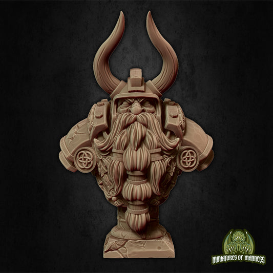 Dwarf King Bust | 101mm Tall | Hold My Dwarf