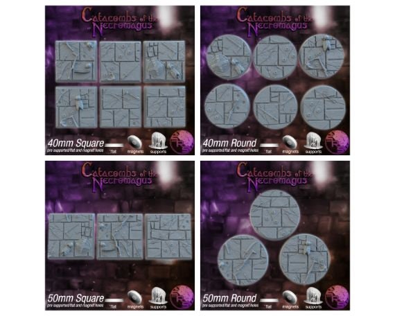 Dungeon | Resin Bases | Square and Round | Sync Ratio Systems