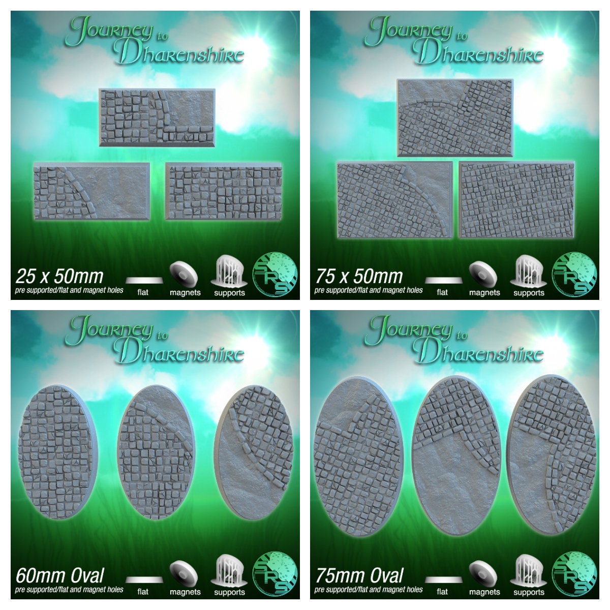 Cobblestone | Resin Bases | Square and Round | Sync Ratio Systems