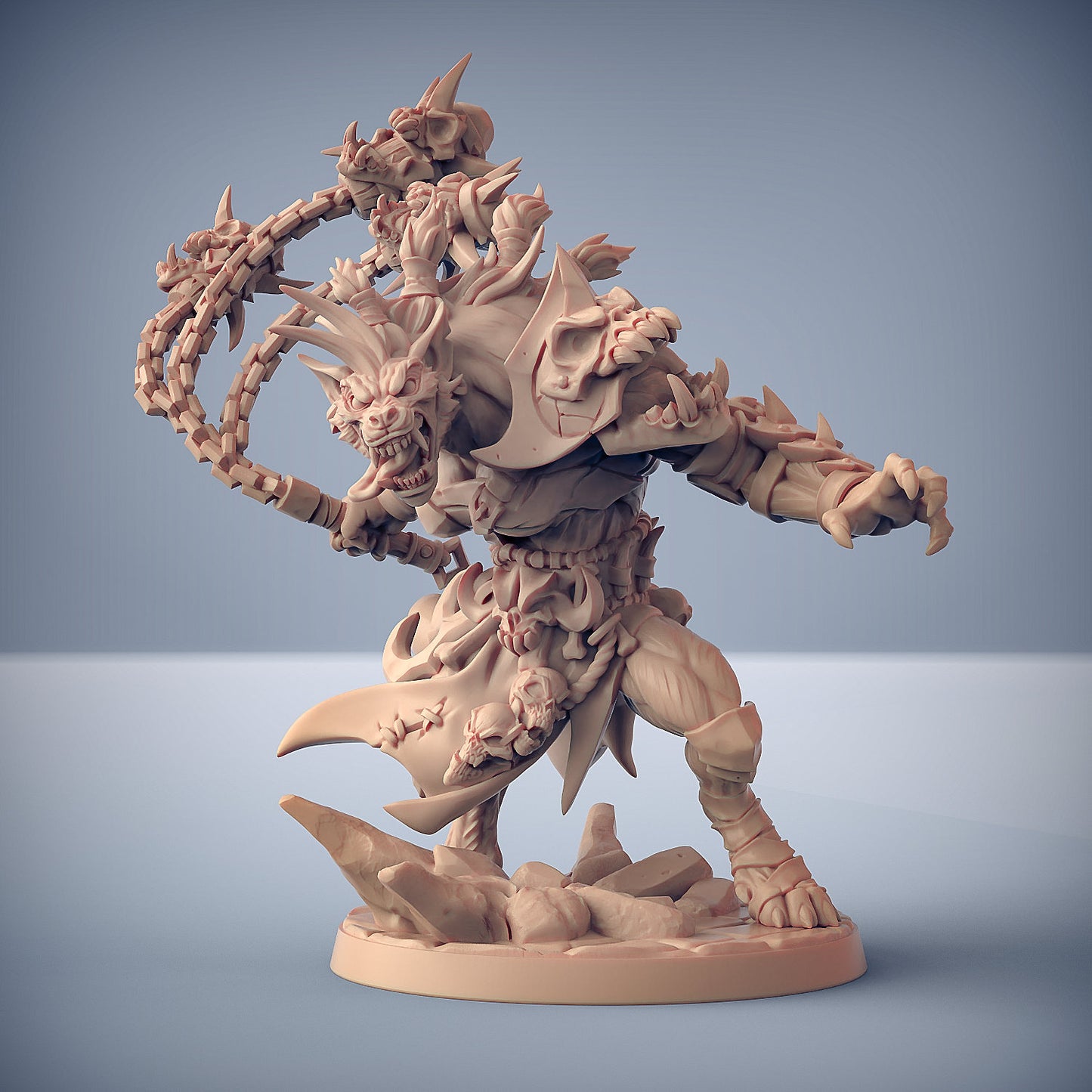 Yenogra | Gnoll Barbarian | 32mm | 40mm Base | Artisan Guild | Bonegnasher Gnolls