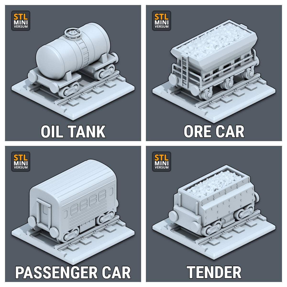 Car and Caboose Display Models | Chess Set | Painting Handle | Trains and Rails World