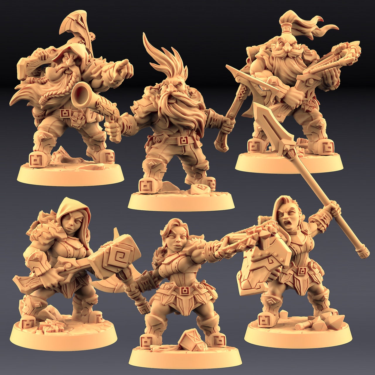 Dwarven Oathbreakers | Medium | 32mm | Artisan Guild | Dwarven Oathbreakers