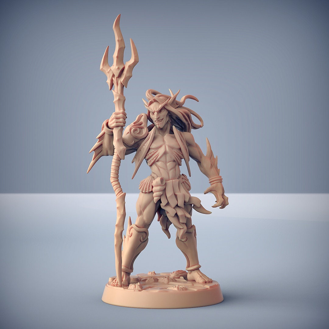 Triton Raiders | Medium | Bald or Hair | 32mm | Sunken Kingdom | Artisan Guild