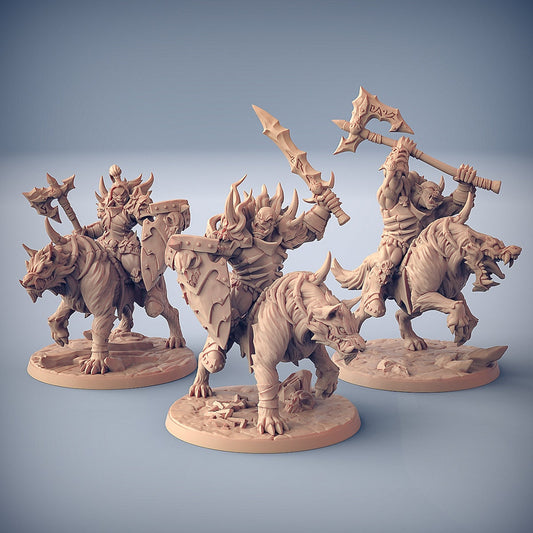 Worg Riders | Large | 32mm | Frostmetal Clan | Artisan Guild