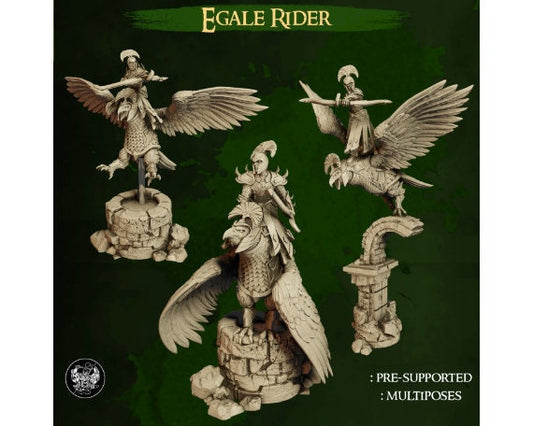 Elf Eagle Riders | Dwarves Vs. Elves | 32mm | Dungeons and Dragons | The Master Forge