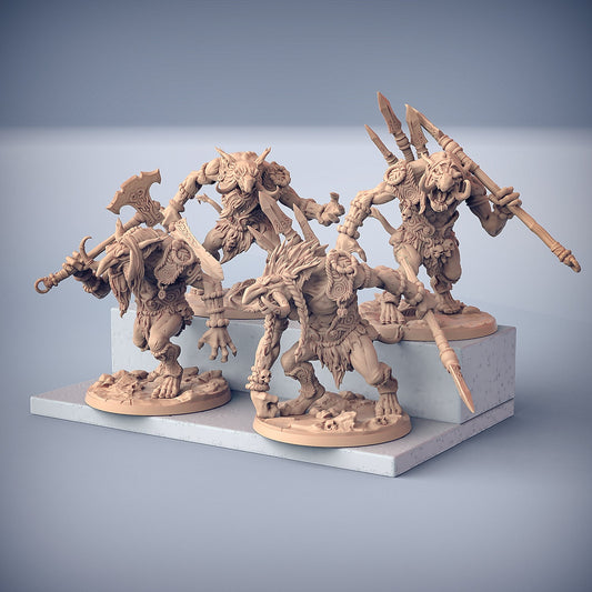 Svartwood Troll Hunters | 32mm Scale | 50mm Base | Artisan Guild | Svartwood Trolls