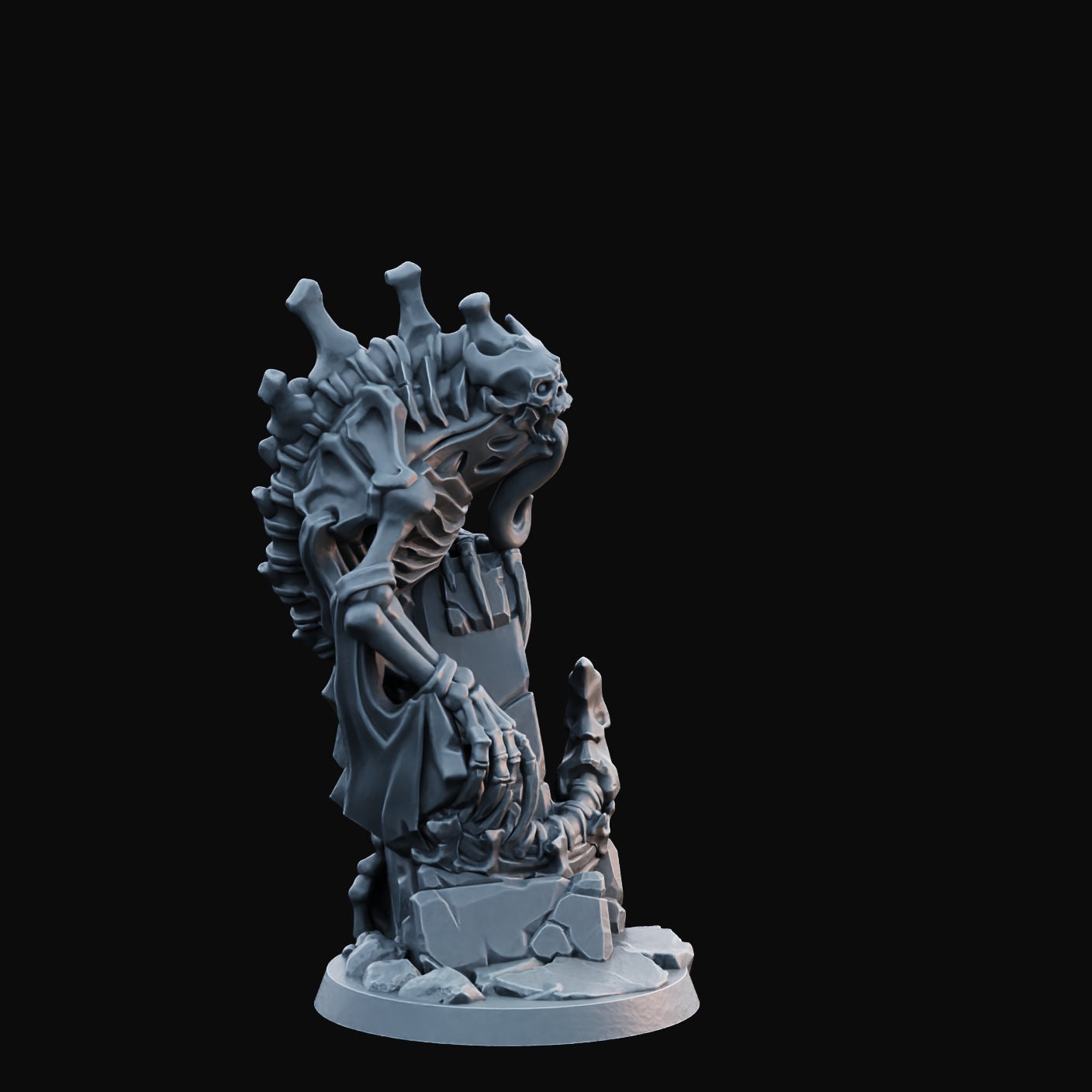 Bone Serpent | Medium | 28mm Base | Arbiter Miniatures | Legions of the Undead 2