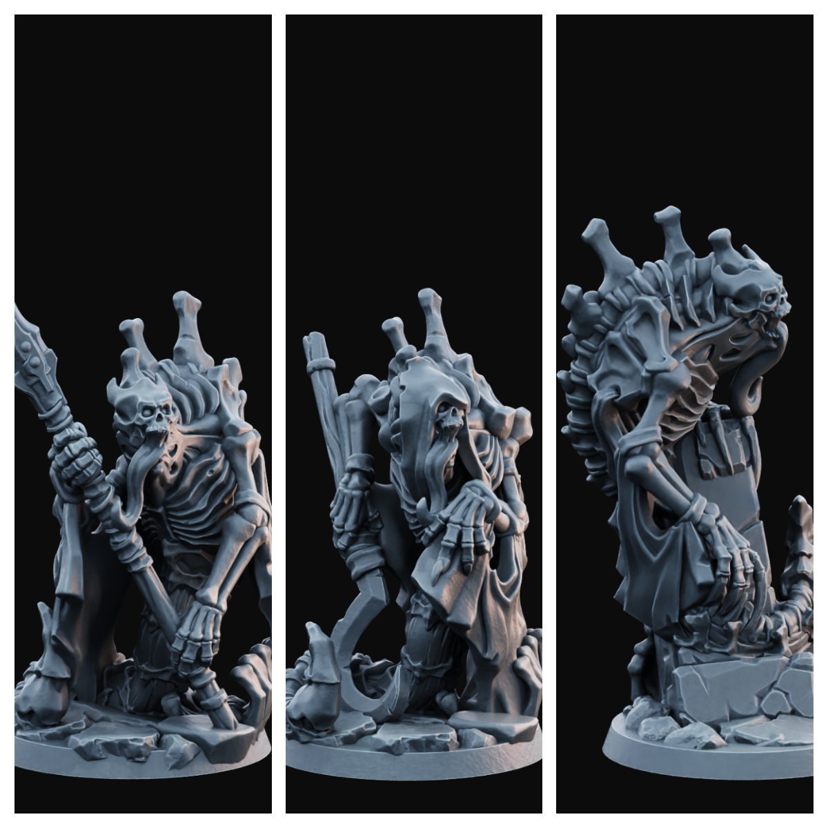 Bone Serpent | Medium | 28mm Base | Arbiter Miniatures | Legions of the Undead 2