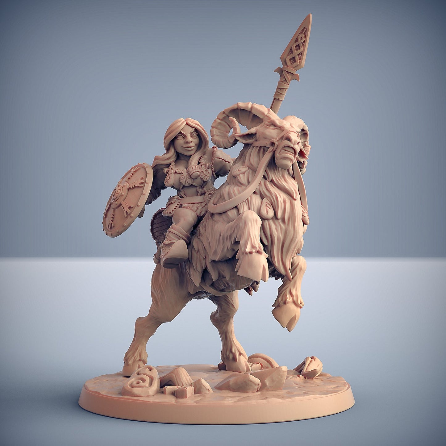 Dwarven Ram Riders | Large | 32mm | Dwarven Mountaineers | Artisan Guild